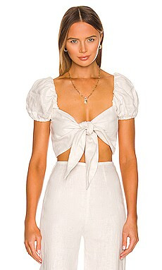 FAITHFULL THE BRAND Eva Top in Plain Egg Shell from Revolve.com | Revolve Clothing (Global)