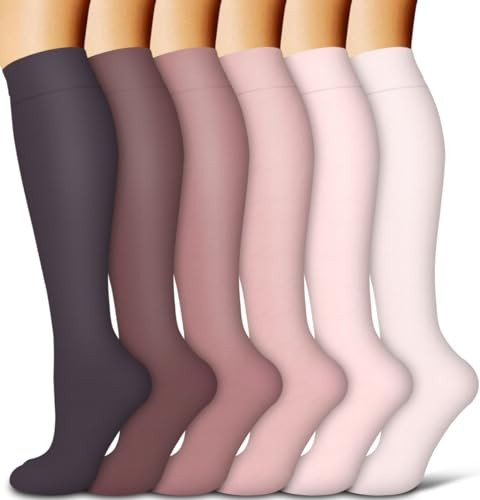 COOLOVER Copper Compression Socks for Women and Men(6 Pairs)-Best Support for Running, Athletic, Nursing, Travel | Amazon (US)
