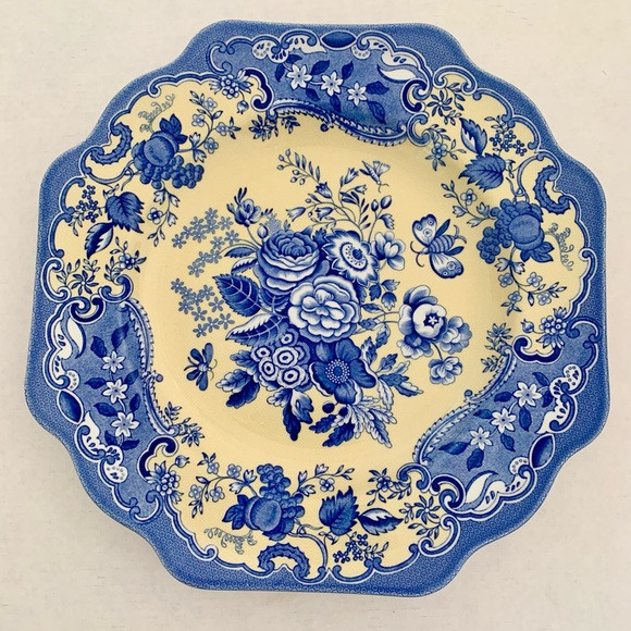 Spode Blue Room Collection Blue Rose Plate 9" | Poshmark