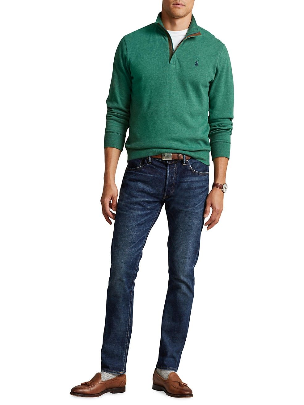 Quarter-Zip Cotton Pullover | Saks Fifth Avenue