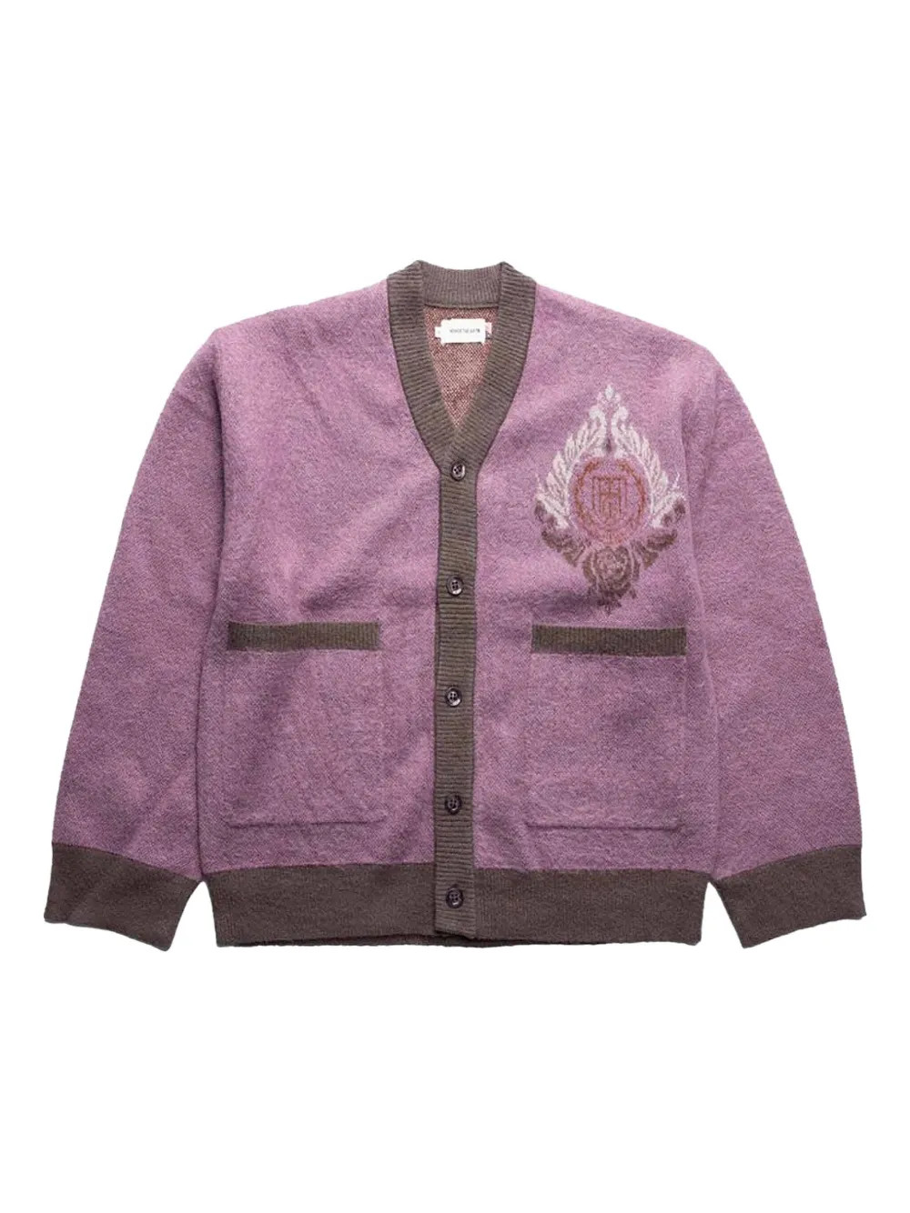 Honor The Gift crest-embroidered Cardigan | Purple | FARFETCH | Farfetch Global