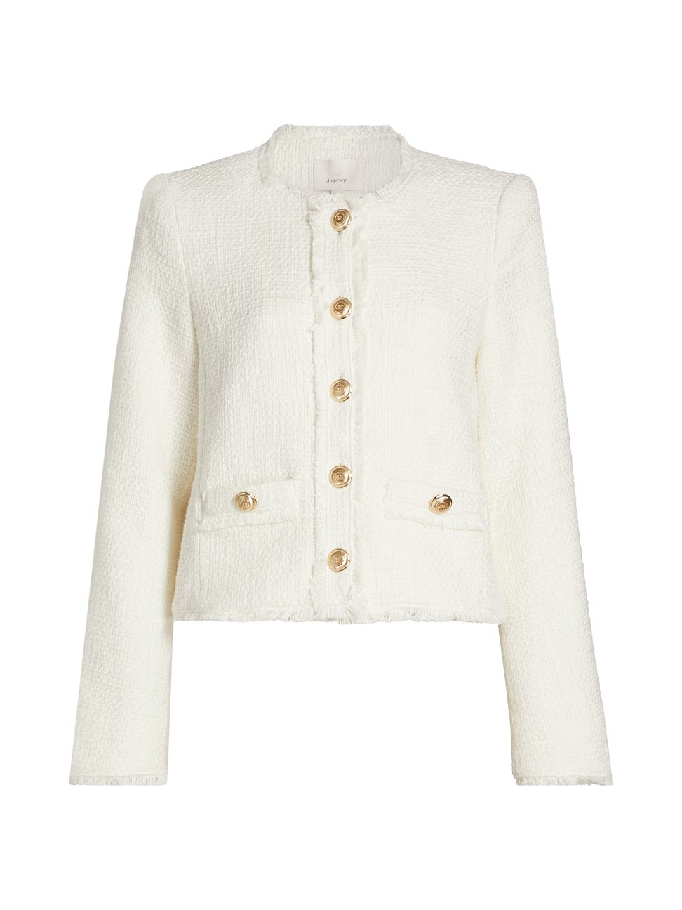 Women's Christie Cotton Tweed Jacket - Gardenia - Size 6 | Saks Fifth Avenue
