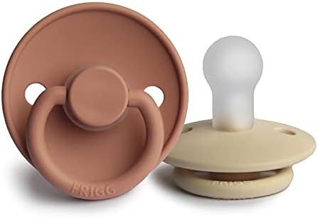 FRIGG Silicone Baby Pacifier | Made in Denmark | BPA-Free (Rose Gold/Sandstone, 0-6 Months) | Amazon (US)