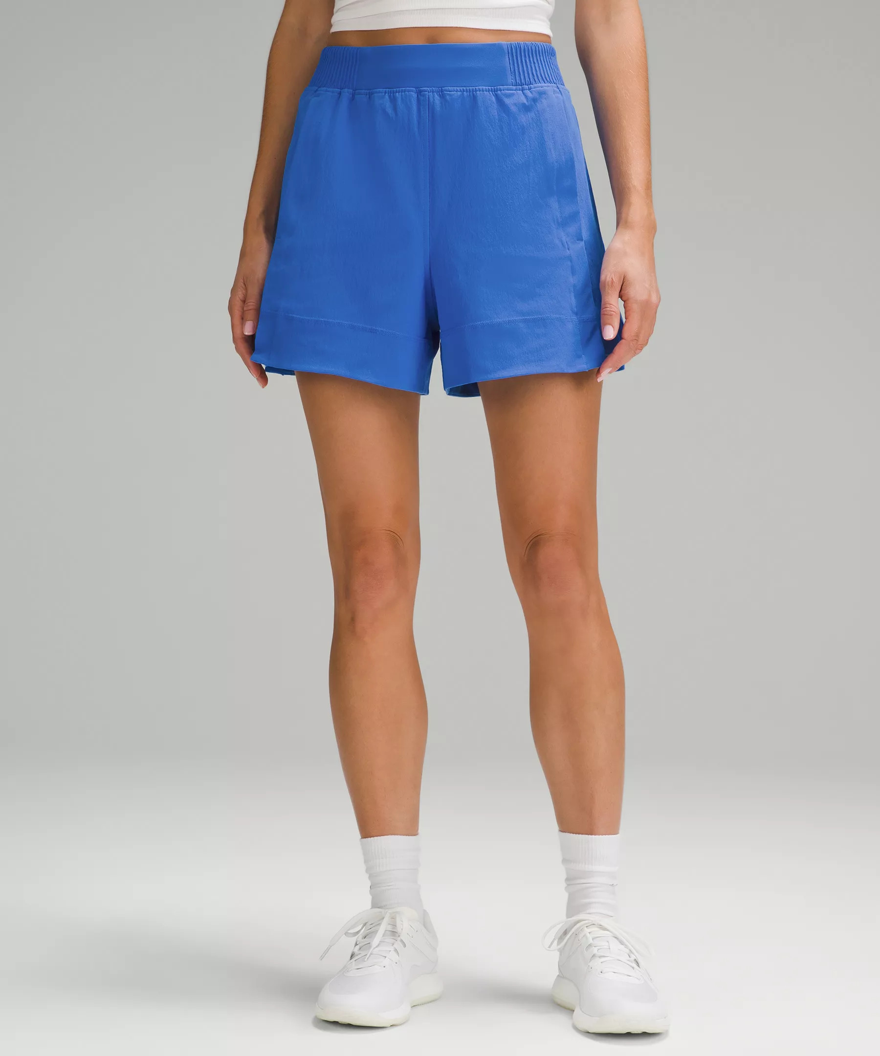 Stretch Woven Relaxed-Fit High-Rise Short 4" | Women's Shorts | lululemon | Lululemon (US)