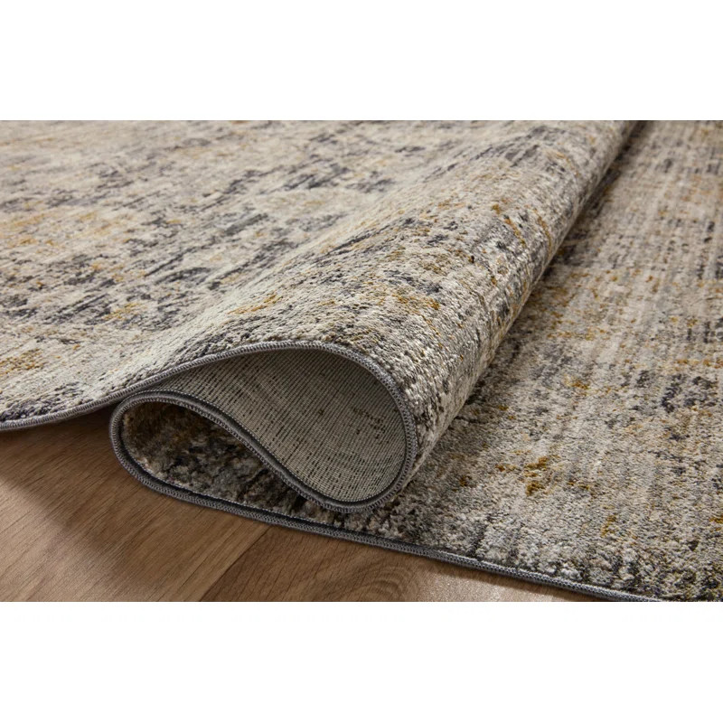 Jean Stoffer x Loloi Katherine Charcoal / Gold Area Rug | Wayfair North America