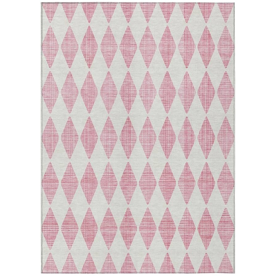 Addison Rugs Chantille ACN578 Pink 2'6" x 3'10" Indoor Outdoor Area Rug, Easy Clean, Machine Wash... | Amazon (US)