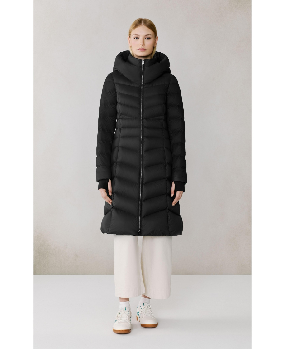Soia & Kyo Women's Lita-u Midi Down Coat - Black | Macy's