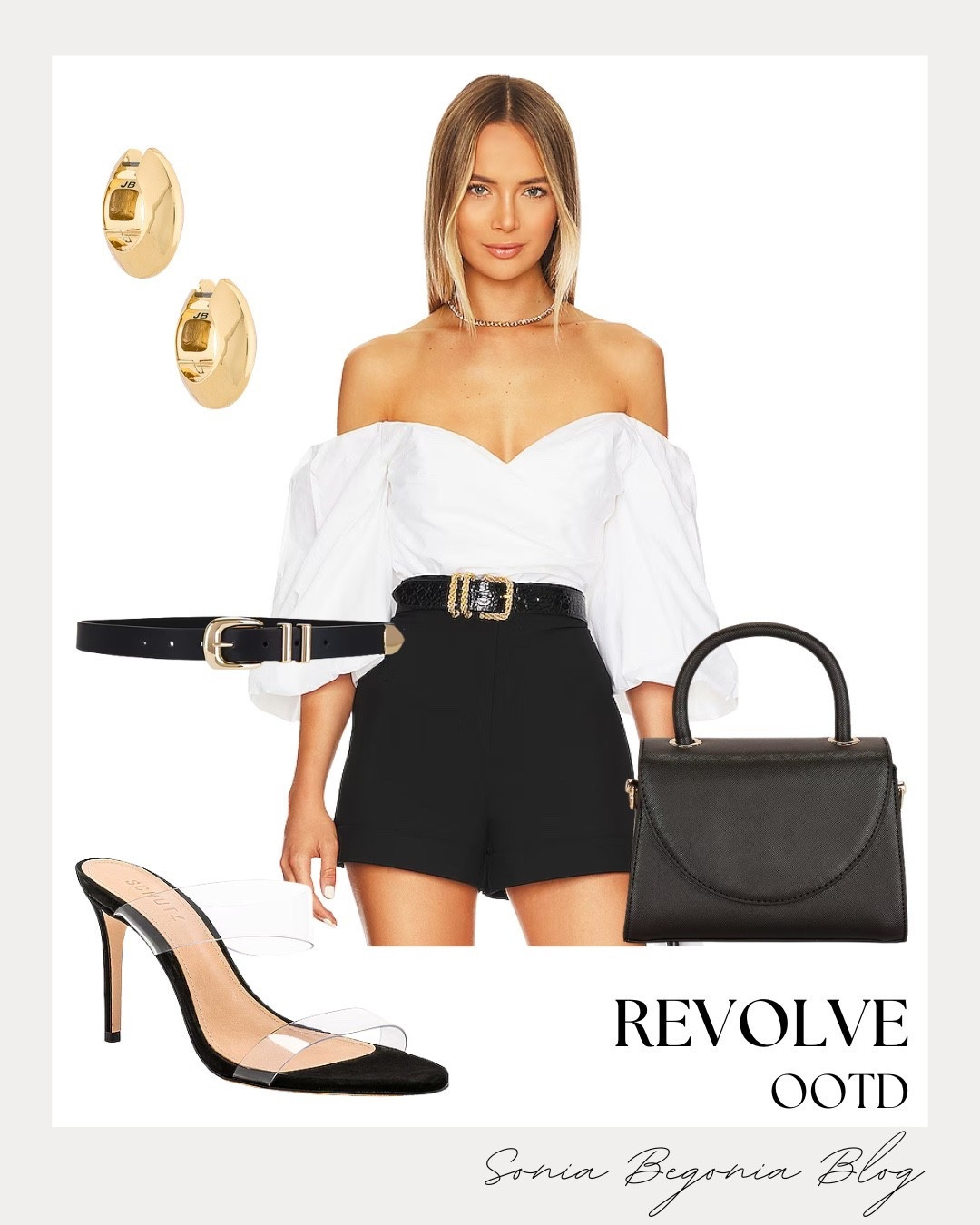 Revolve Date Night! ✨

Elevate your evening wardrobe with this effortlessly chic and sophisticated monochromatic look from Revolve! 🖤

I am obsessed with the sleek, modern vibe of this ensemble. The hero piece is the stunning white off-the-shoulder bodysuit with dramatic puff sleeves. I love pairing it with tailored black high-waisted shorts and a textured gold-buckle belt. Finish the look with clear strap heels, a structured black top-handle bag, and bold gold hoop earrings for a touch of polished glam!

#RevolveMe
#DateNightOutfit
#OOTD
#SpringFashion
#MonochromeLook
#BodysuitStyle
#ChicStyle
#EveningLook
#RevolveAroundTheWorld
#SummerOutfit
#EffortlessChic
#LTKStyle
#StyleInspo
#ModernGlam
#OutfitGoals

#LTKSeasonal #LTKgrwm #LTKootd