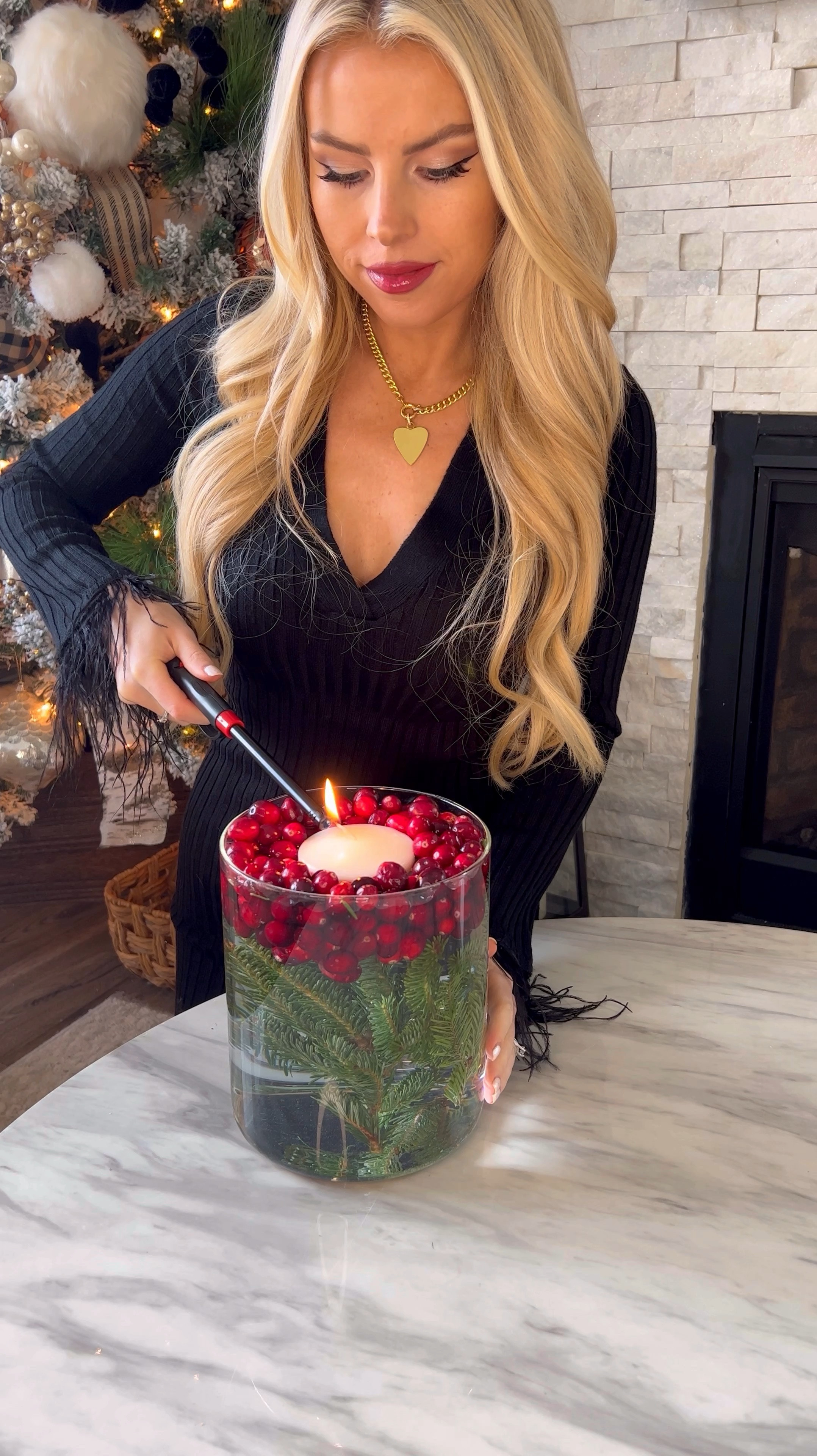


Easiest Holiday Centerpiece!🕯️ Throwing it back to 2 years ago, but this simple decor is gorgeous, timeless, and perfect for setting the ambiance for guests! 

Just fill any glass container with water, a fresh evergreen pine stem, cranberries, and a floating candle! 


#easydiy #christmascenterpiece #christmasdecor #christmasdiy

#LTKHome #LTKSeasonal