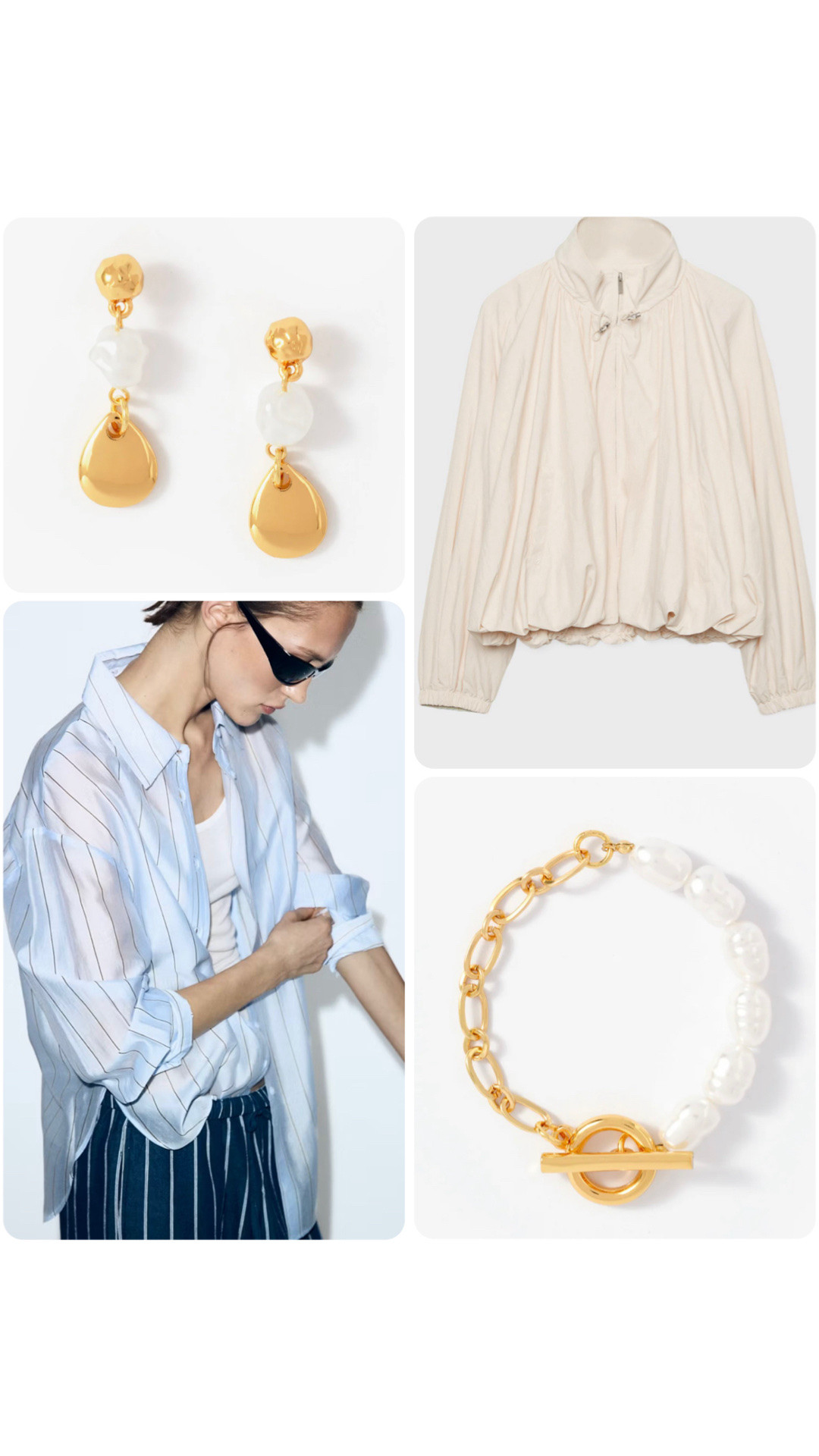 Today we have bomber jackets, blue shirts and pearls for Spring/Summer style!

#LTKuk #LTKspring #LTKsummer