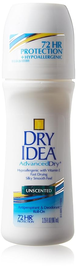 Dry Idea Antiperspirant Deodorant Roll On, Unscented, 3.25 Ounce | Amazon (US)