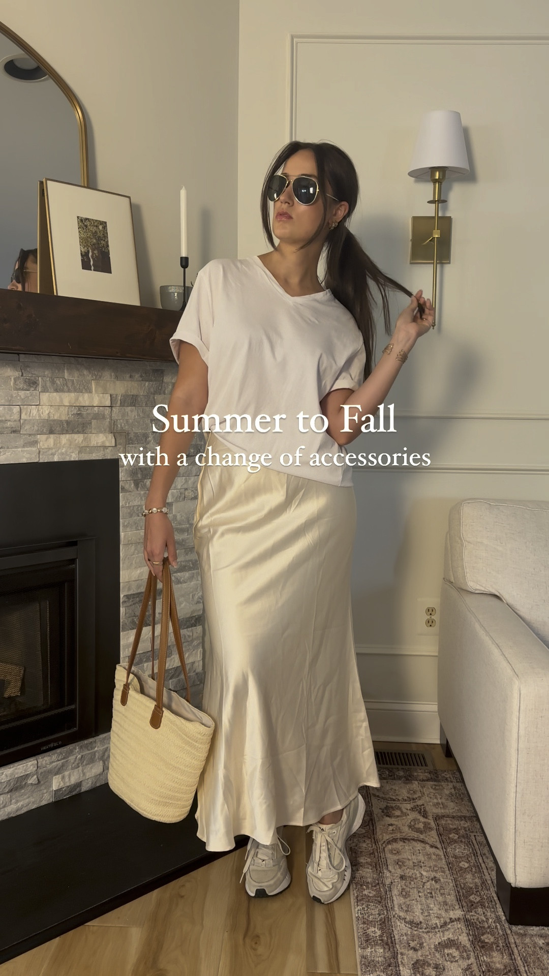 This satin maxi skirt is perfect for summer or fall weather. I am 5’9” wearing a true size small  

#LTKFindsUnder50 #LTKBeauty #LTKStyleTip