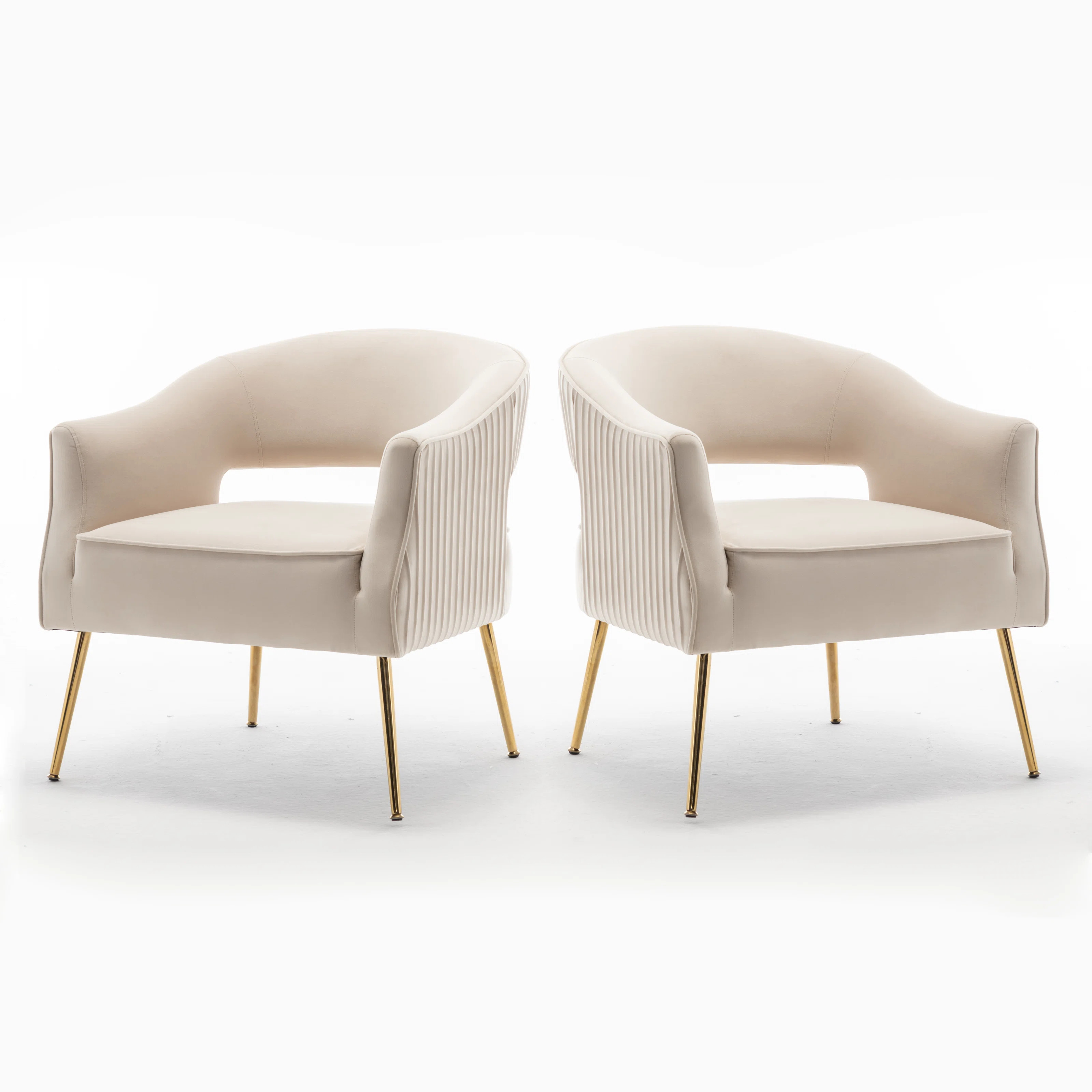 Chynna Velvet Armchair (Set of 2) | Wayfair North America