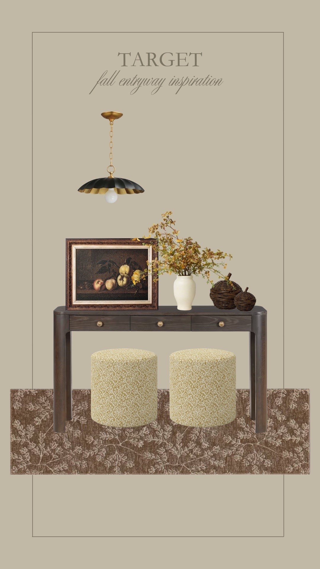 Target fall entryway inspiration 🍏 loving these green tones for a brighter fall style!

#LTKHome #LTKSeasonal
