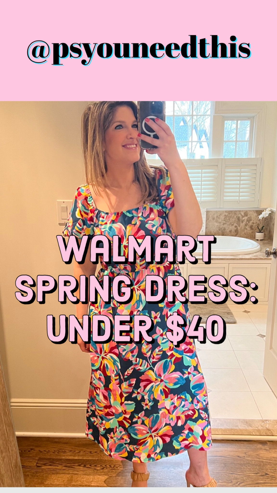 Love the print of this floral dress from Walmart - and it has the cutest cut-out detail in the back! Also love the price… under $40!

#LTKFind #LTKstyletip #LTKunder50