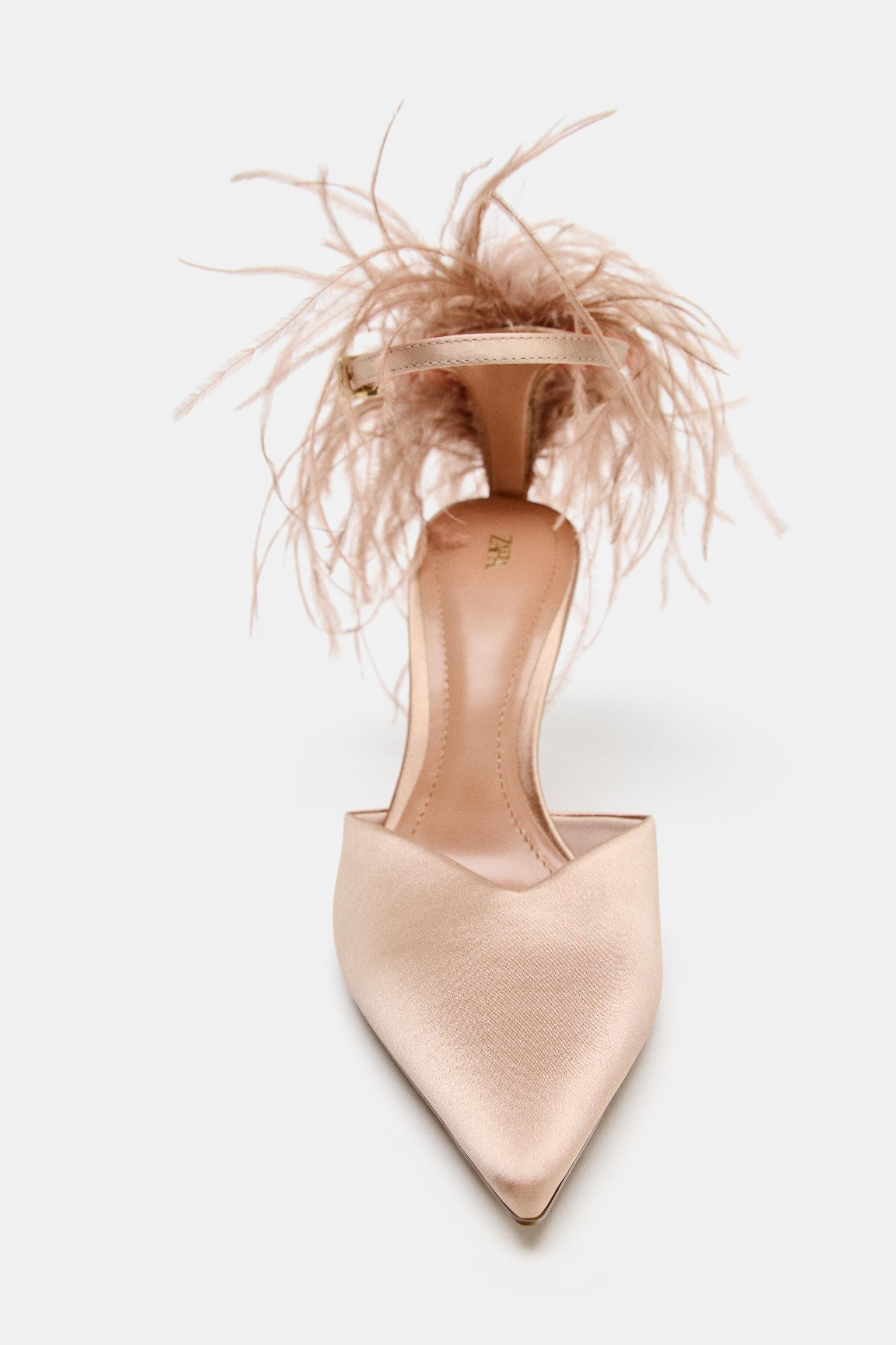 FEATHER HIGH HEELS | Zara UK
