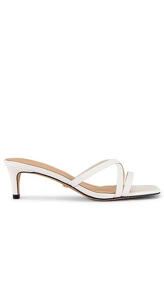 RACHEL ZOE Strappy Kitten Heel Mule in White. - size 7 (also in 6, 6.5, 8) | Revolve Clothing (Global)