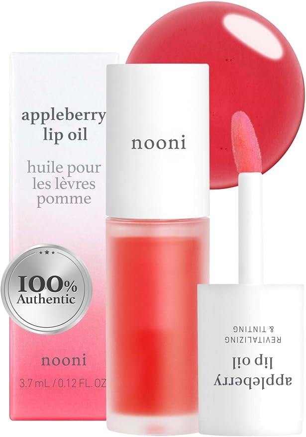 Nooni Korean Lip Oil - Appleberry | Gift, Moisturizing, Revitalizing, and Tinting for Dry Lips wi... | Amazon (CA)