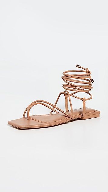 Susan Square Toed Wrap Flat Sandals | Shopbop