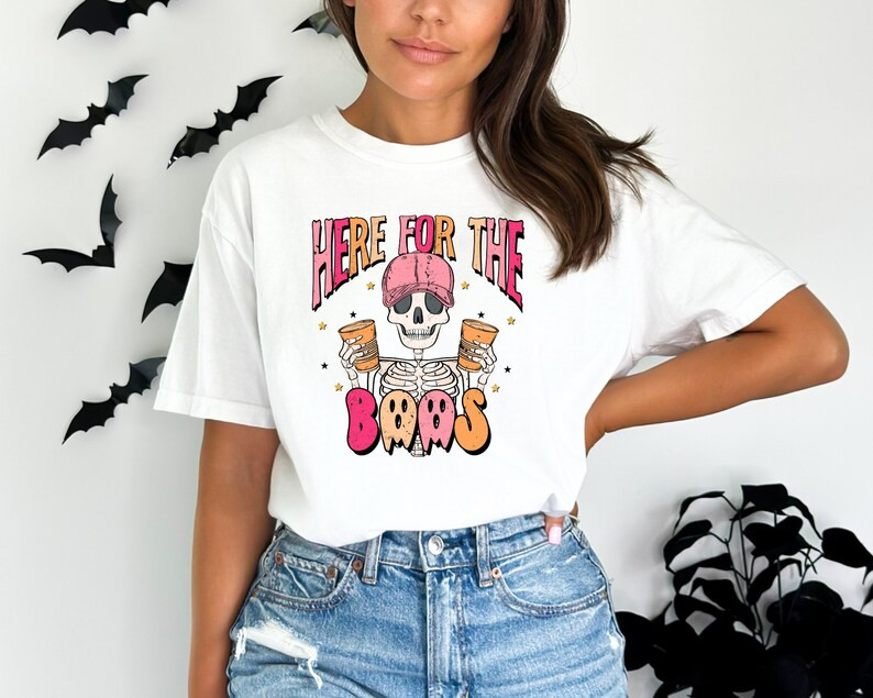 Here for the Boos Shirt Fall Tshirt Halloween Tshirt Trendy - Etsy | Etsy (US)