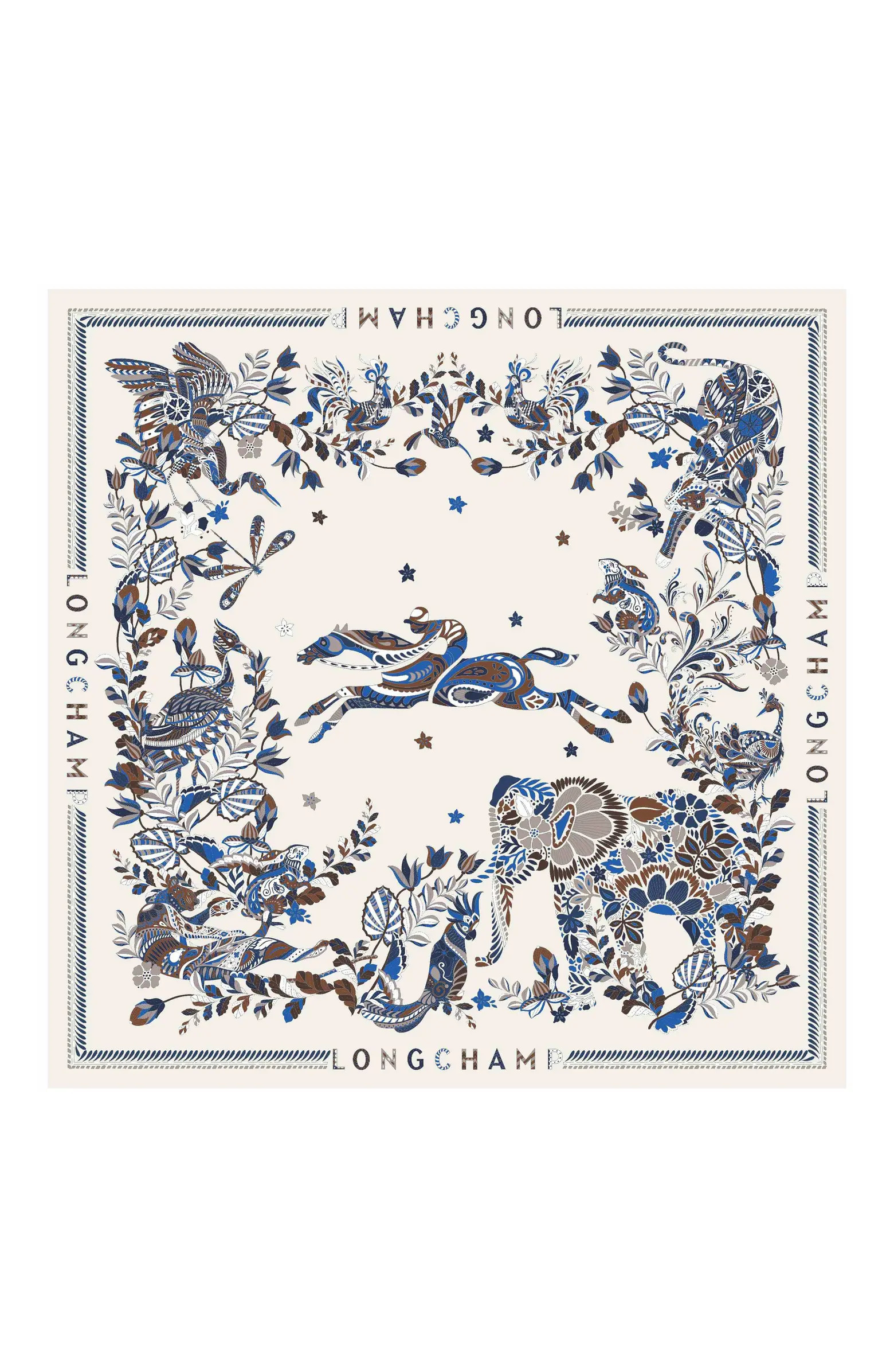 Longchamp Foret Square Silk Scarf | Nordstrom | Nordstrom