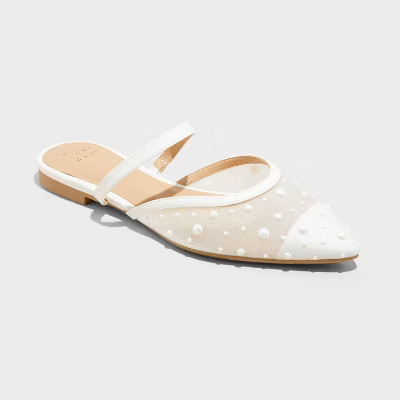 Women's Vienna Mesh Mule Flats - A New Day™ | Target