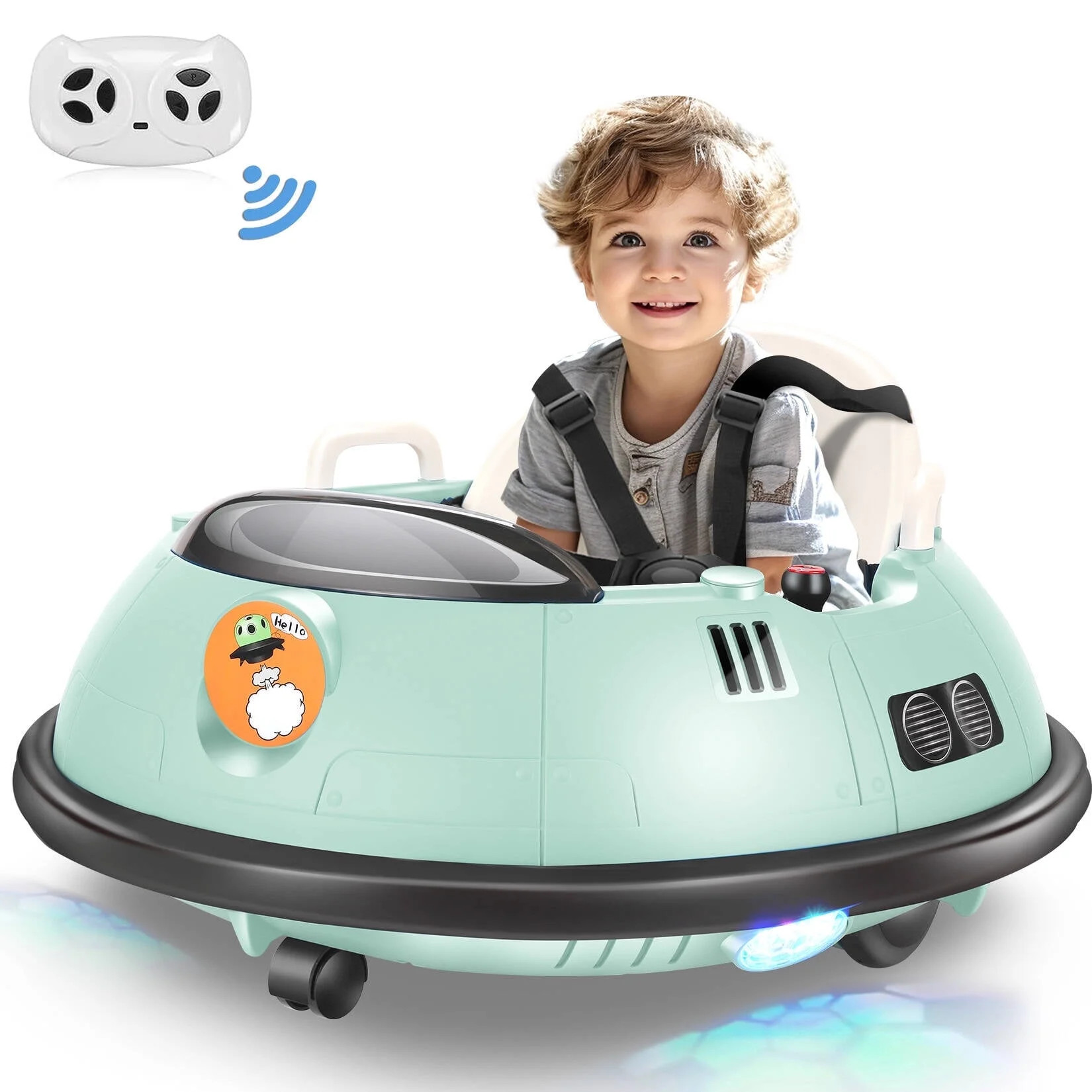 Funcid 12V Bumper Car Ride on with Remote Control, Kids Electric Baby Bumper Car for Toddlers, To... | Walmart (US)