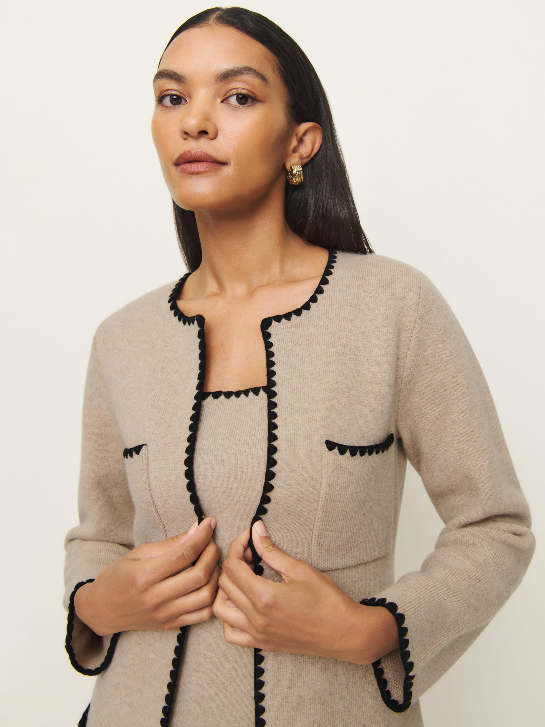 Isabelle Regenerative Wool Sweater Jacket | Reformation (Global)