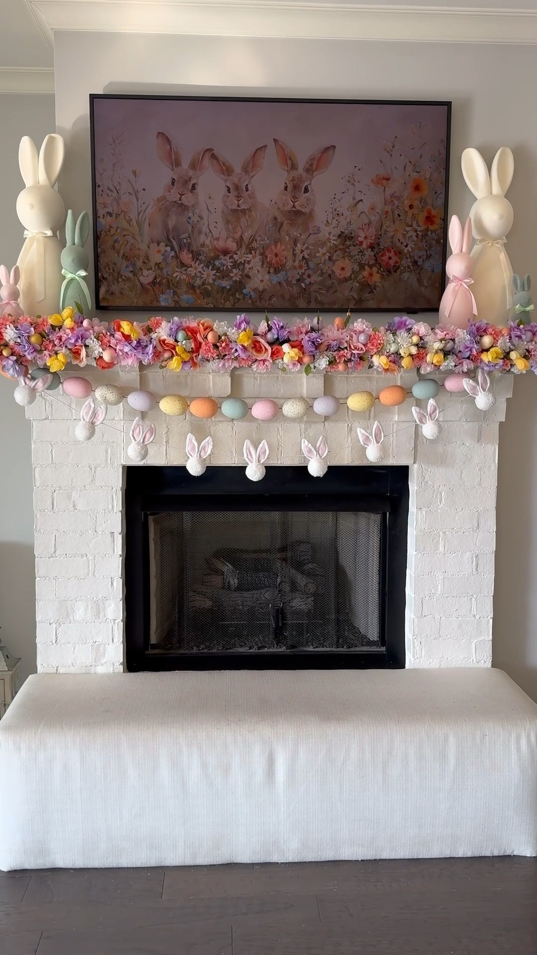 Easter mantel decor!! #easterdecor 

#LTKHome #LTKSeasonal