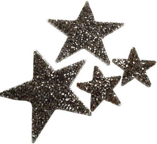 Iron On Patches with Hot Fix Rhinestone Star DIY Crystals Patches for Shoes Bags Hats Clothes Jew... | Amazon (US)
