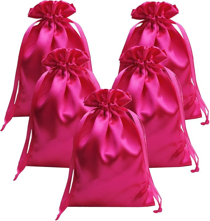 Gbateri 35 PCS 5" x 7" Drawstring Gift Bags - Drawstring Favor Bags - Satin Pouch Wedding Favor D... | Amazon (US)