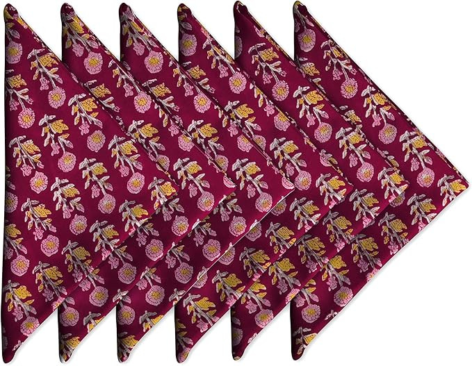 Craftbot Cotton Napkins 18x18 inches - Washable Cloth Dinner Napkins Set of 6 - Everyday Use or D... | Amazon (US)