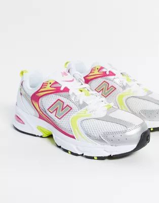 New Balance 530 trainers in white and pink | ASOS (Global)