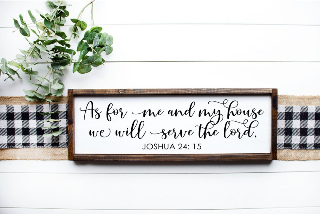 As for Me and My House We Will Serve the Lord Sign  Home - Etsy | Etsy (US)