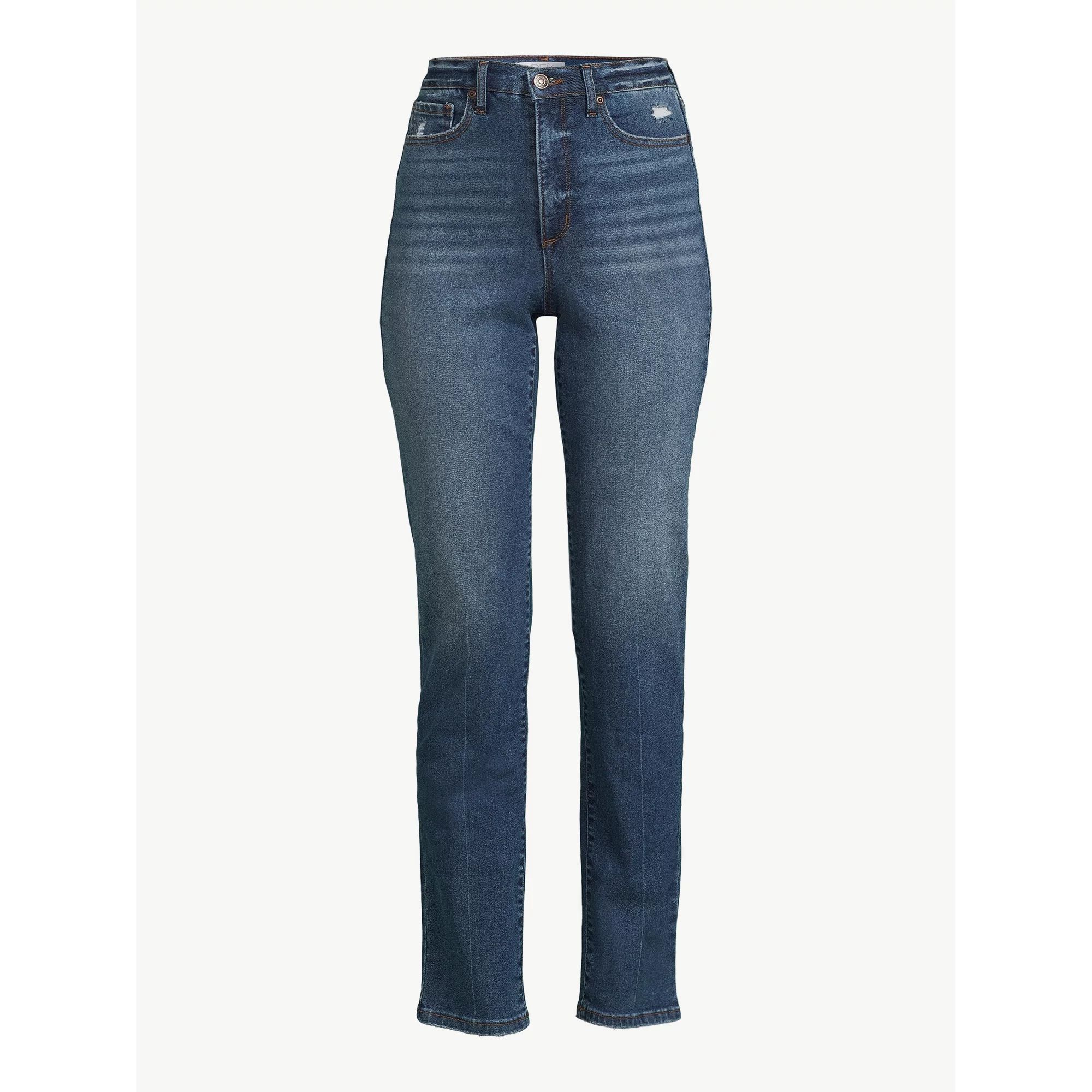 Sofia Jeans Women’s Eden Straight Super High Rise 90s Jeans, 30.5” inseam | Walmart (US)