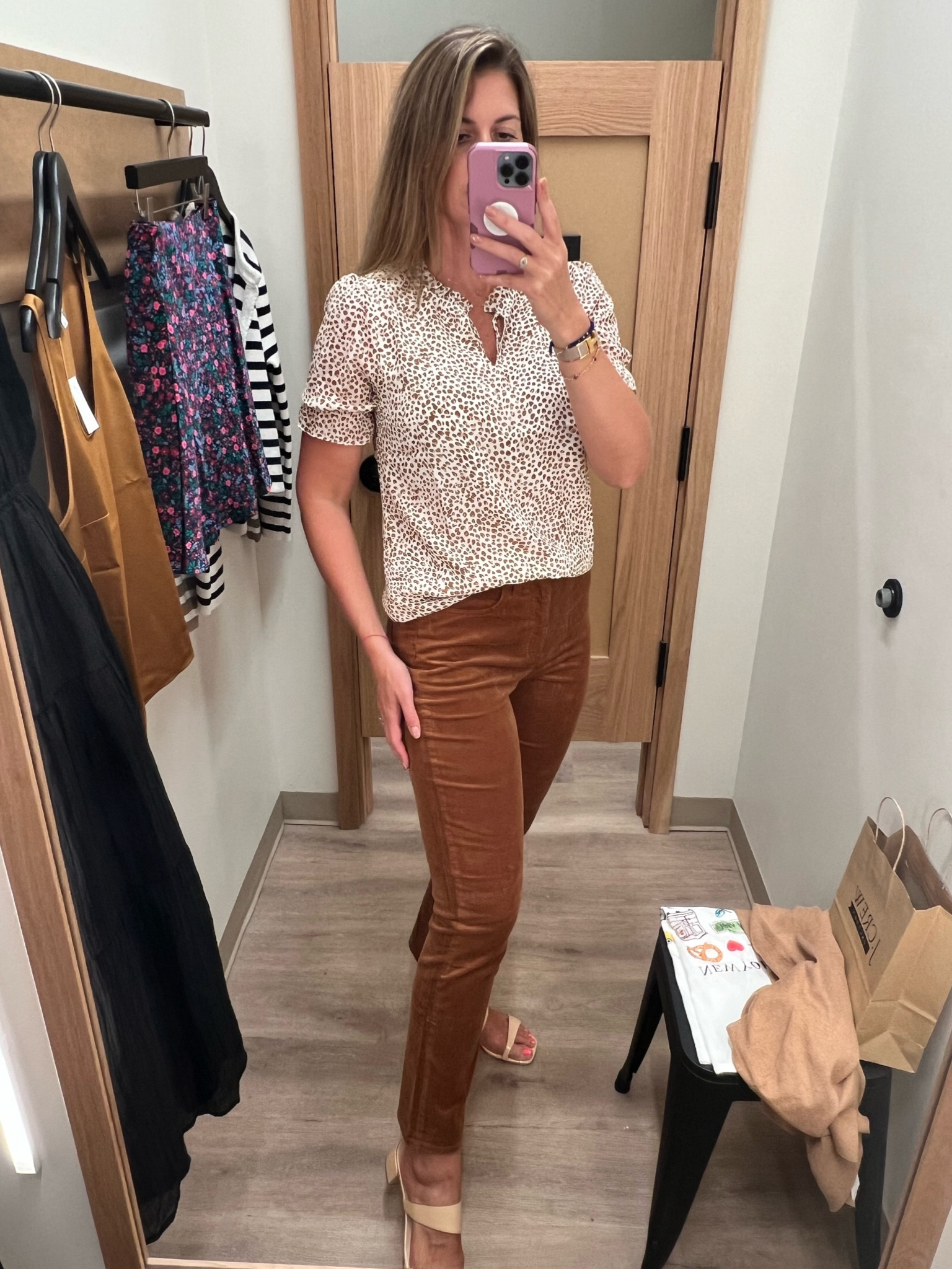 I never thought I’d love brown this much but I found my shade - it’s more of a caramel and I can’t get enough. Linked lots of similar options from chinos to trousers. Pairs well with white, cream, and camel. Let’s get out neutral on!

Blouse runs TTS. Wearing a small.
Pants run TTS. Wearing a size 28.
Sandals run TTS. Wearing size 9.5 (if in between sizes size down).

#LTKFindsUnder100 #LTKFallSale #LTKStyleTip