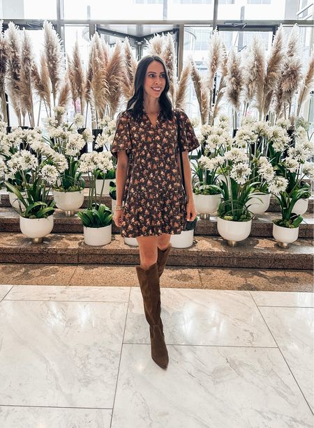 Today’s look at #ltkcon for shopping and lunch around Dallas. Fall floral dress tts and boots tts! 

Tuckernuck floral suede brown 


#LTKCon 

#LTKover40