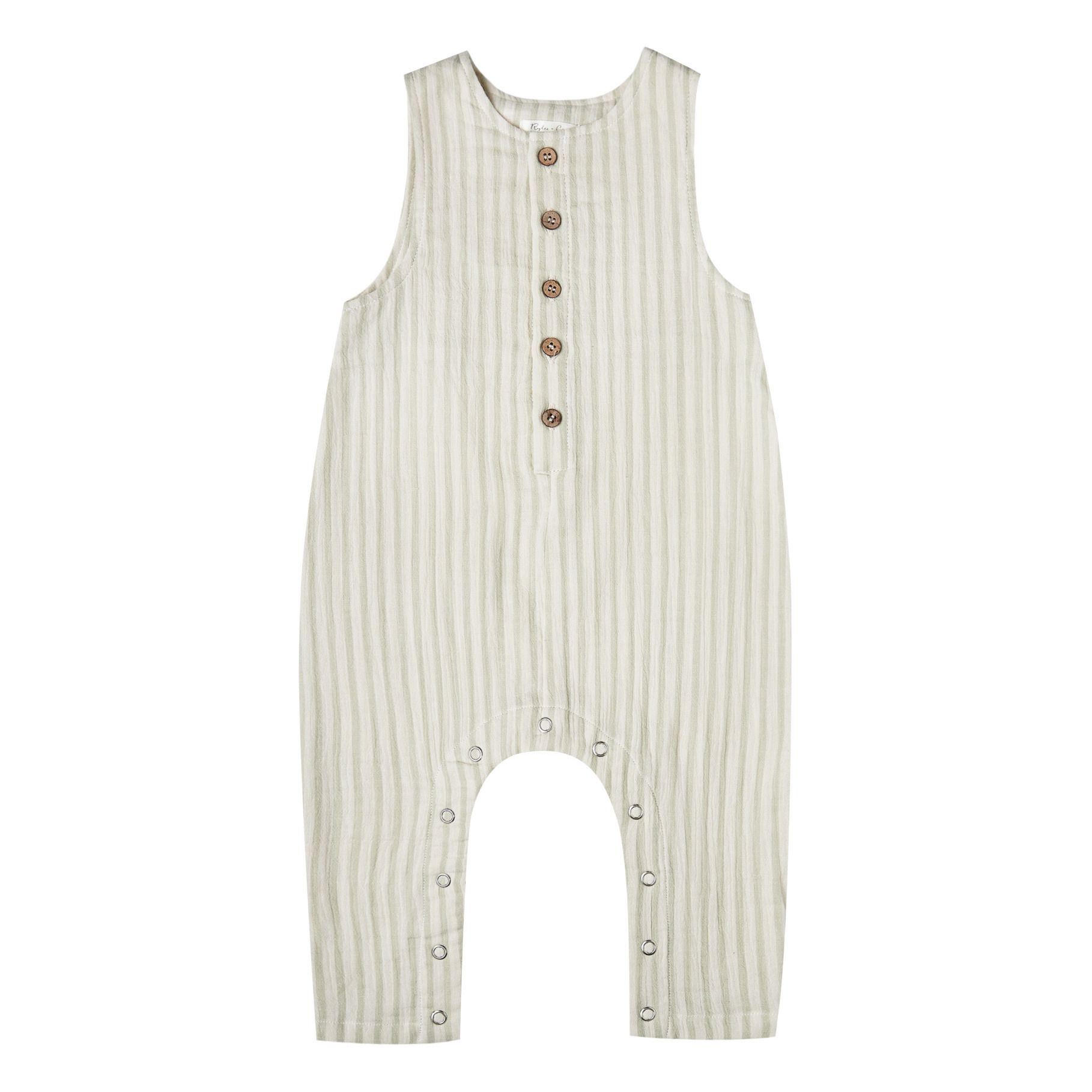 Cotton Crepe Striped Jumpsuit  Off white Rylee + Cru Fashion Baby, Children | Smallable DE