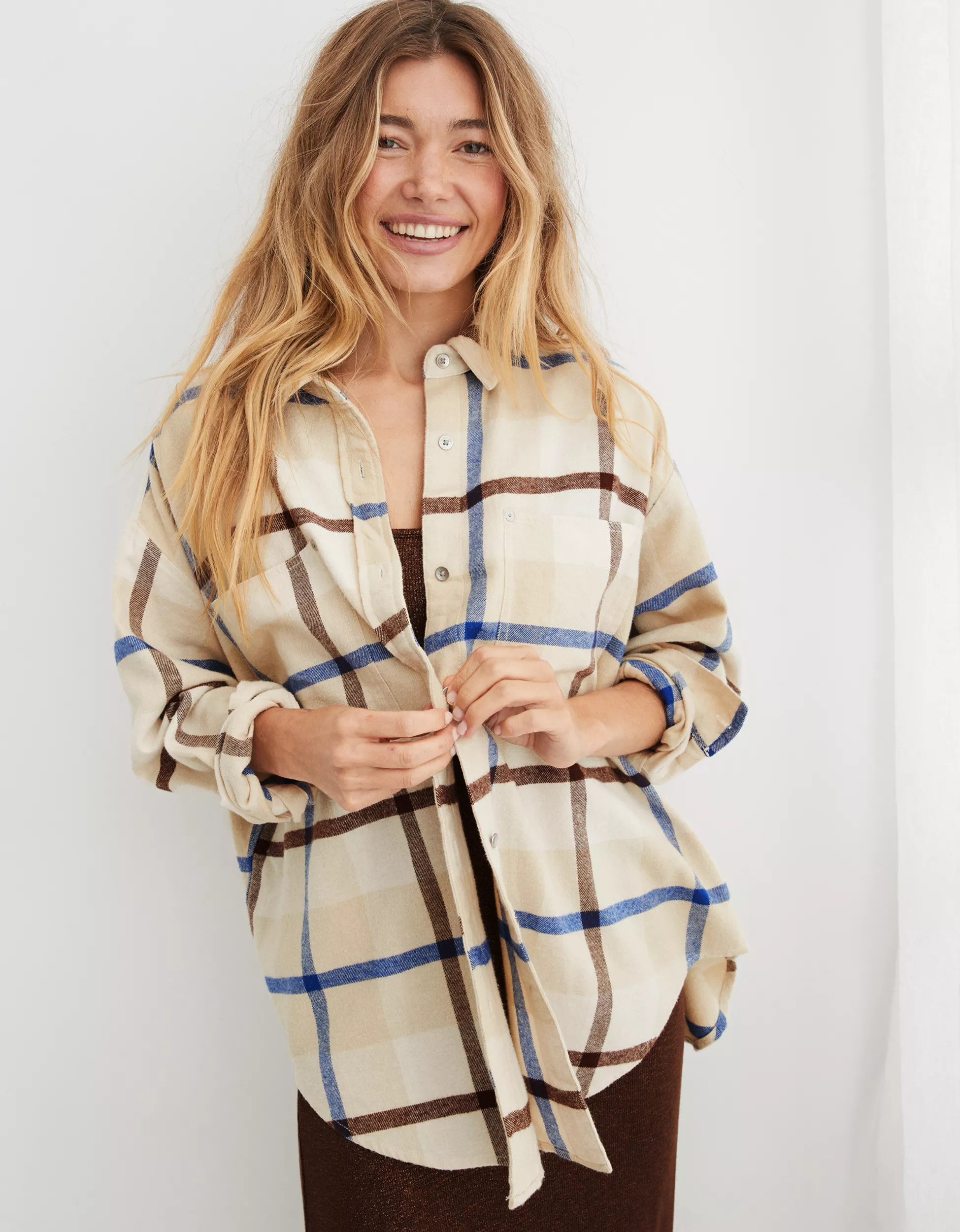 Aerie Anytime Fave Flannel Shirt | Aerie