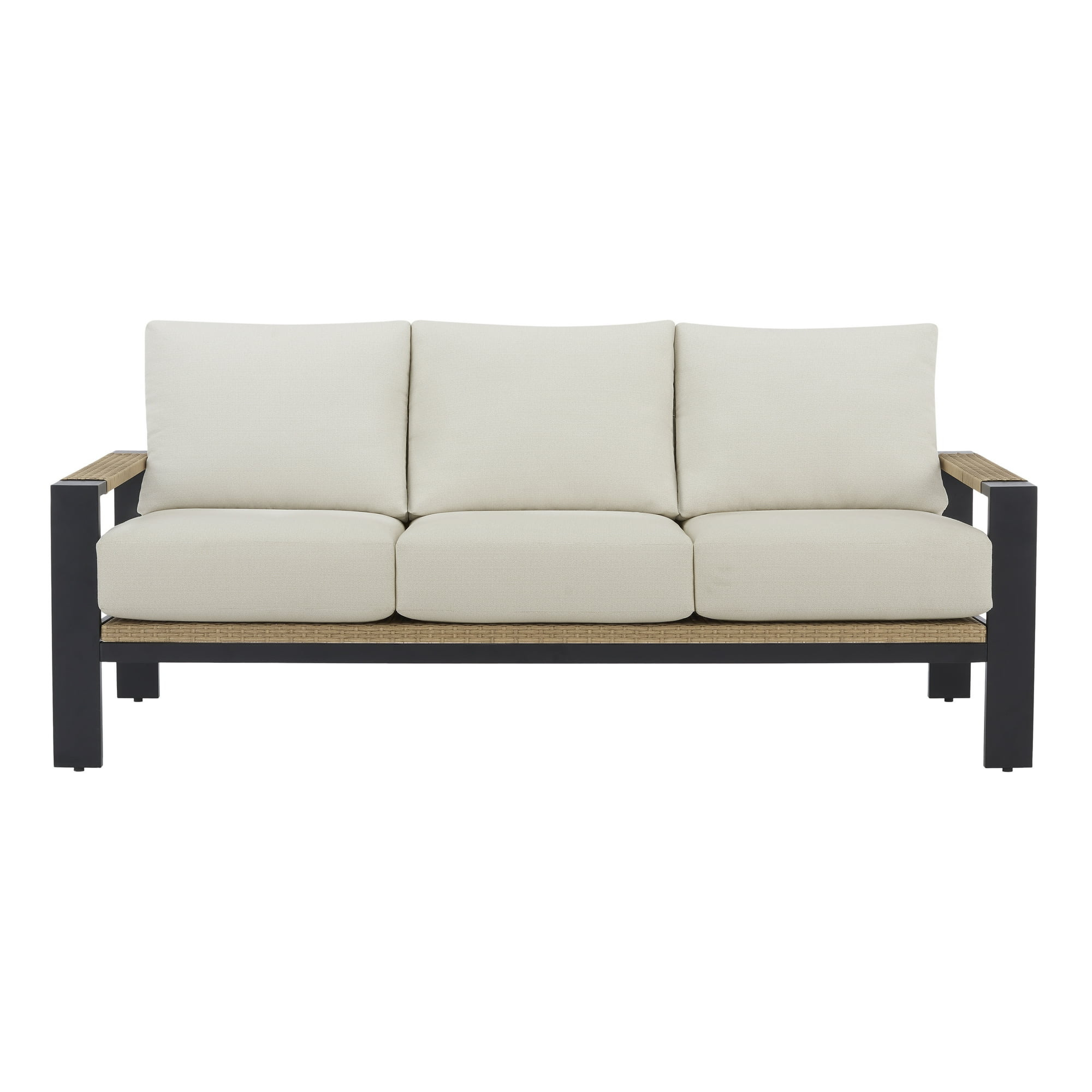 Better Homes & Gardens Ventura Outdoor Wicker Sofa, Beige | Walmart (US)