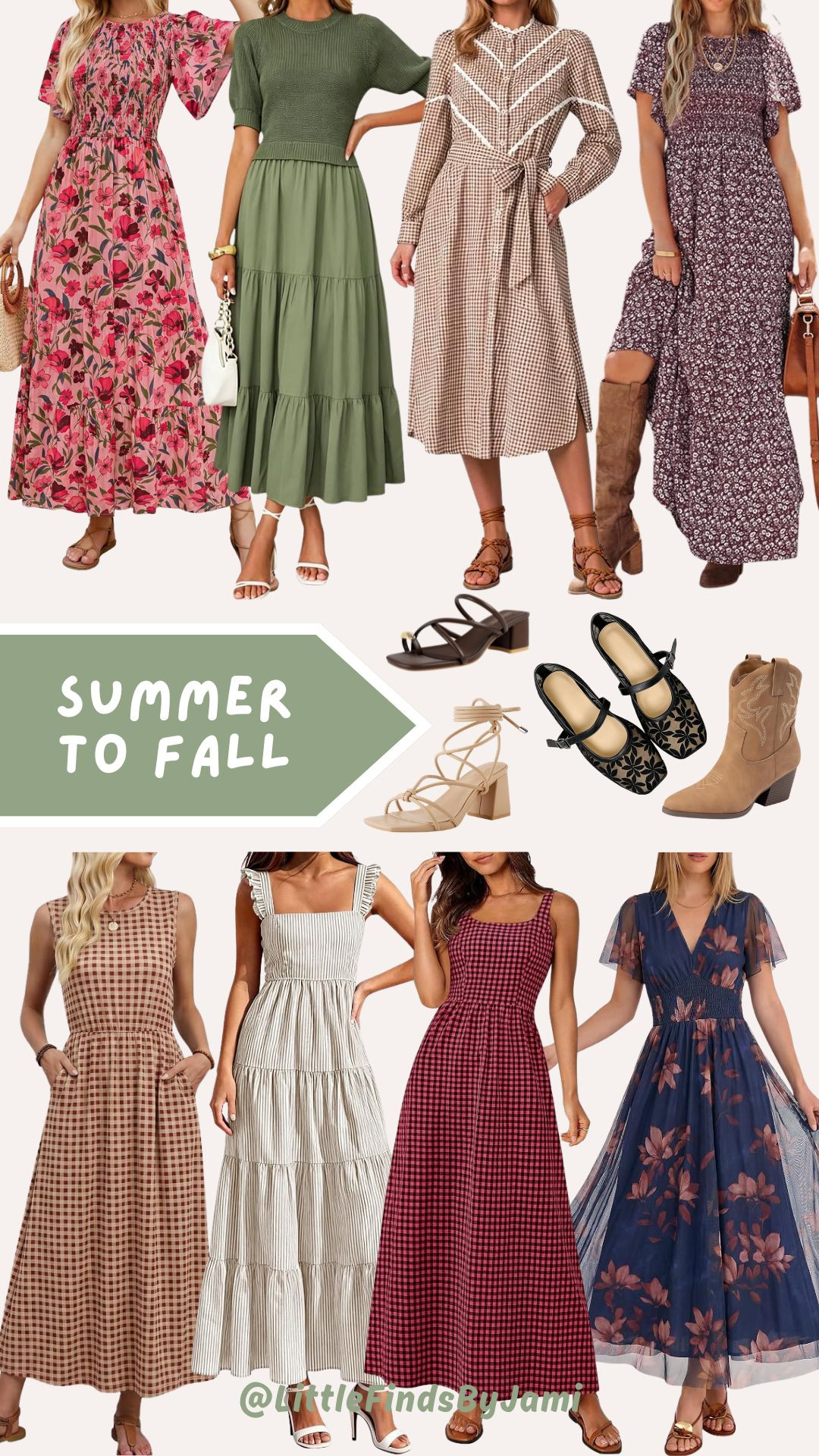 Summer to fall dresses for women. Amazon look for less. Family pictures. Photos. Wedding guest. Bump friendly fashion. Dressy. Date night.

#LTKgrwm #LTKOver40 #LTKWedding