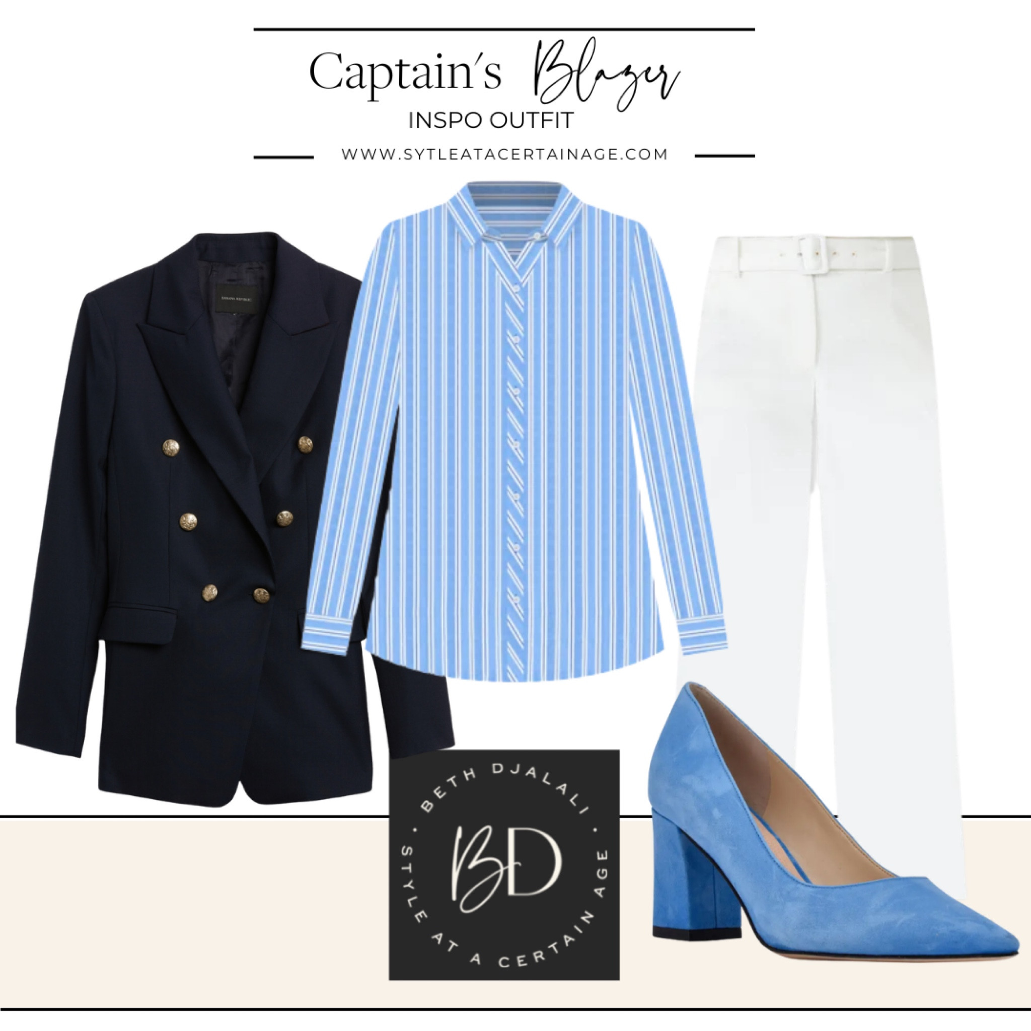 Captain’s blazer inspiration outfit

#LTKFind