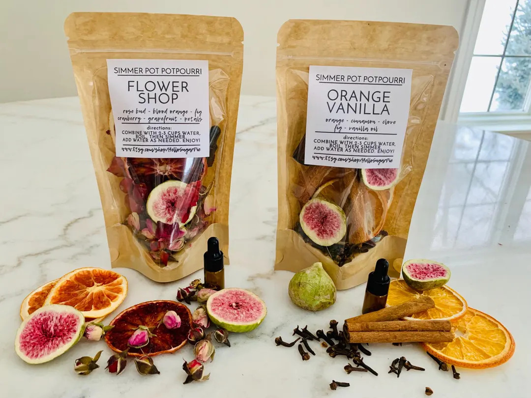 Spring Simmer Pot Kit - Stovetop Potpourri Crockpot Slow Cooker Potpourri Dried Fruits, Cinnamon,... | Etsy (US)