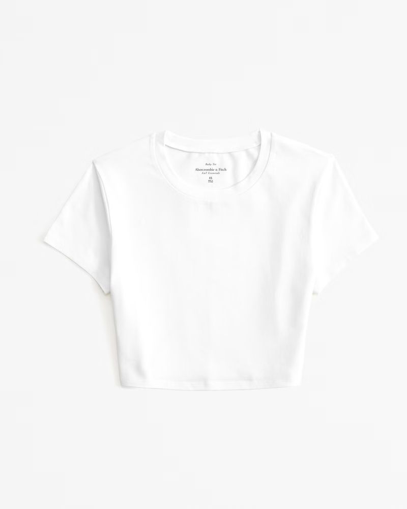 Essential Ultra Cropped Baby Tee | Abercrombie & Fitch (US)