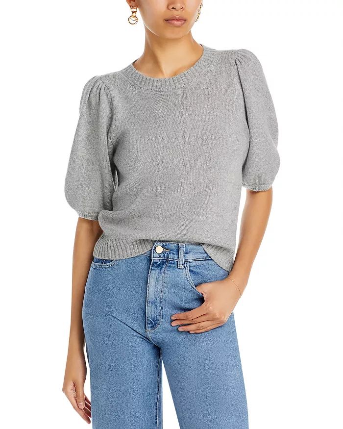 Lucerne Cashmere Puff Sleeve Sweater | Bloomingdale's (US)