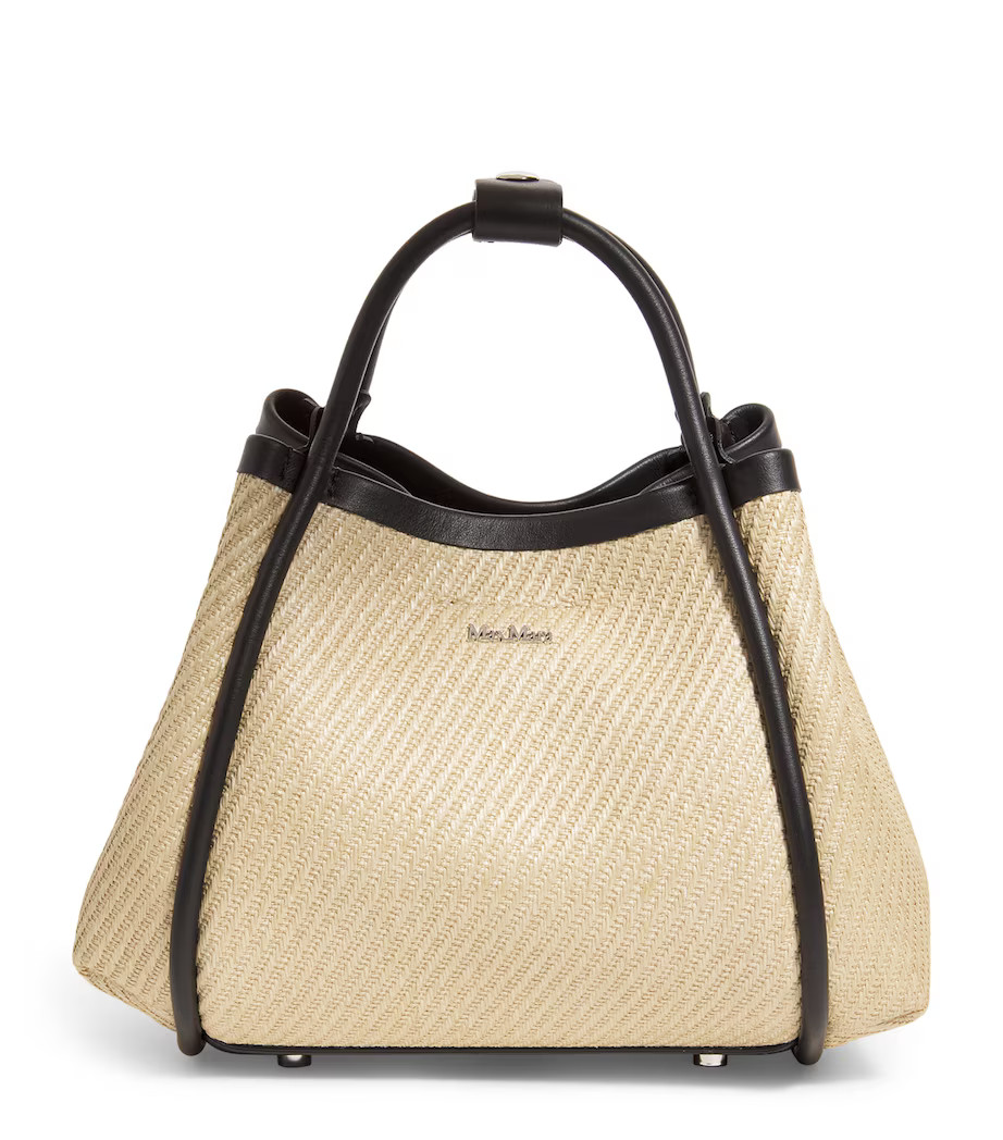Extra Small Raffia Marine Top-Handle Bag | Harrods