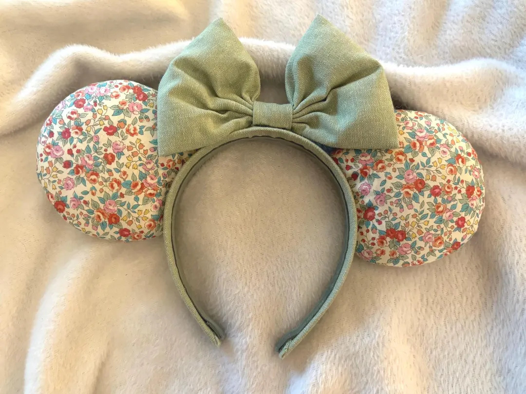 Pastel Floral Minnie Ears | Etsy (US)