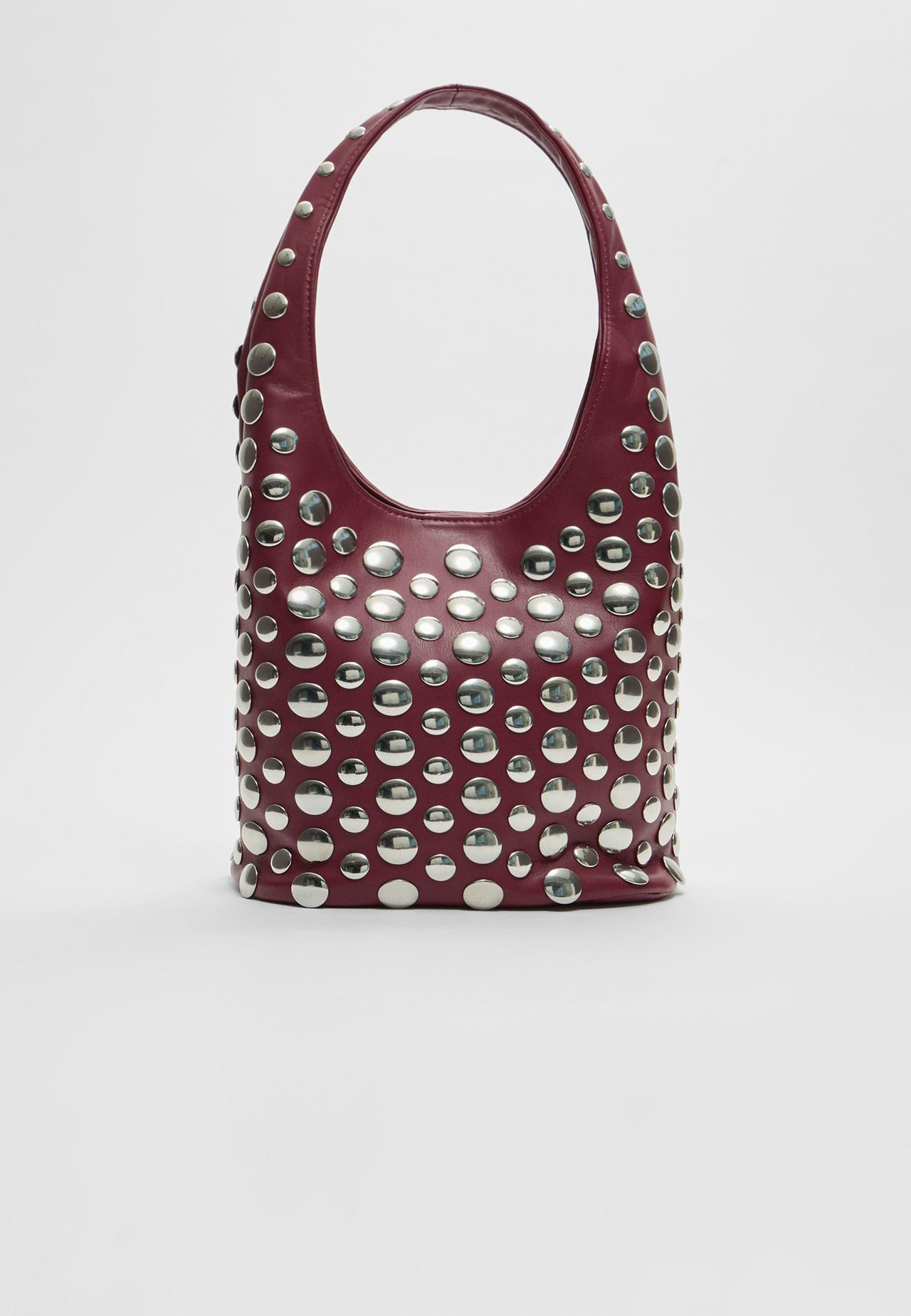 Studded shoulder bag - Women's fashion | Stradivarius United Kingdom | Stradivarius (UK)