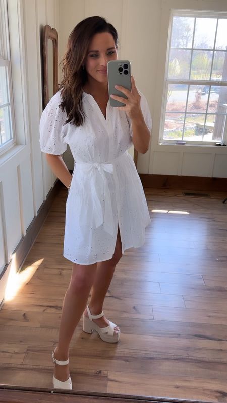 Target white dresses! Perfect for graduation, Sunday brunch or this summer! I’m wearing an xs smal in the short dress and a small in the mid length dress.

#LTKfindsunder50 #LTKSeasonal #LTKstyletip