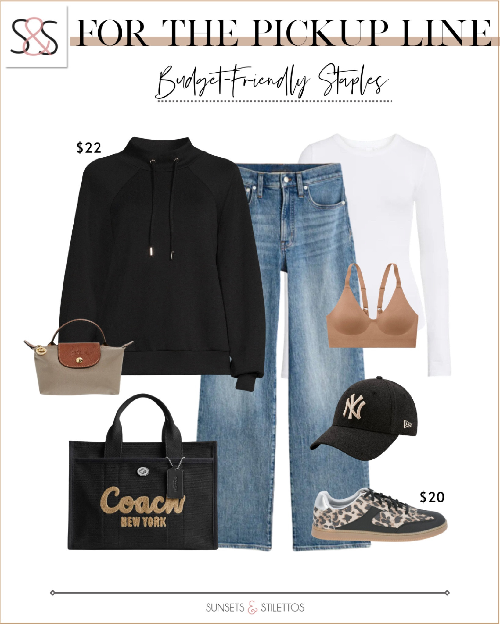 Budget-friendly essentials for the pickup line. A casual hoodie and comfy jeans create the perfect relaxed look. Add a sporty baseball cap, leopard sneakers, and practical totes for a polished yet laid-back vibe.

Sunsets and Stilettos budget-friendly picks include casual hoodies, relaxed jeans, baseball caps, sporty sneakers,  versatile totes

#LTKOver40 #LTKActive #LTKFindsUnder50